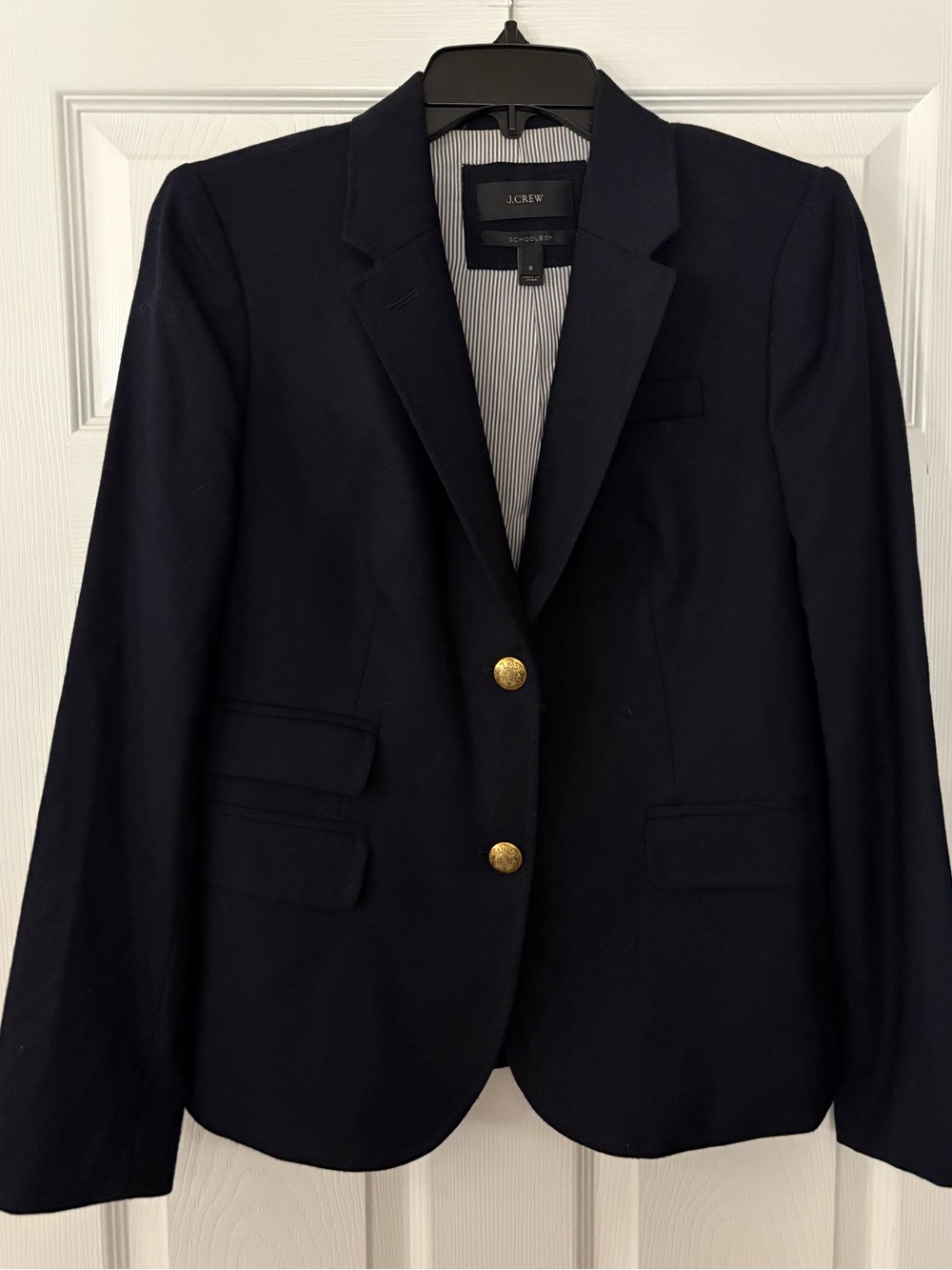 J. Crew Schoolboy Wool Blazer Gold Buttons Womens Size 6